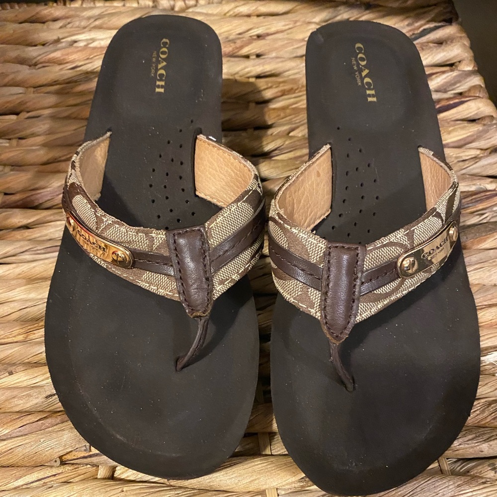 UESD Y2K coach platform thing sandals Sz 7